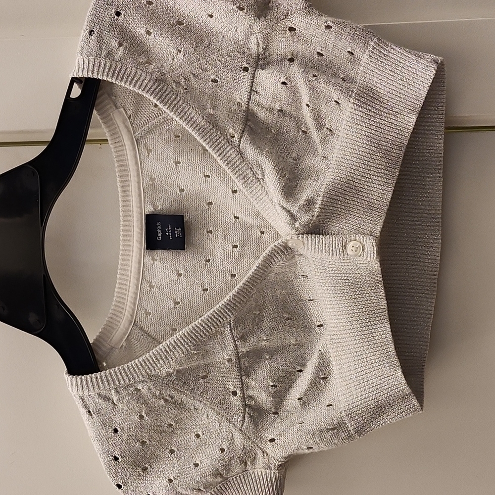 GAPkids silver jacket formal